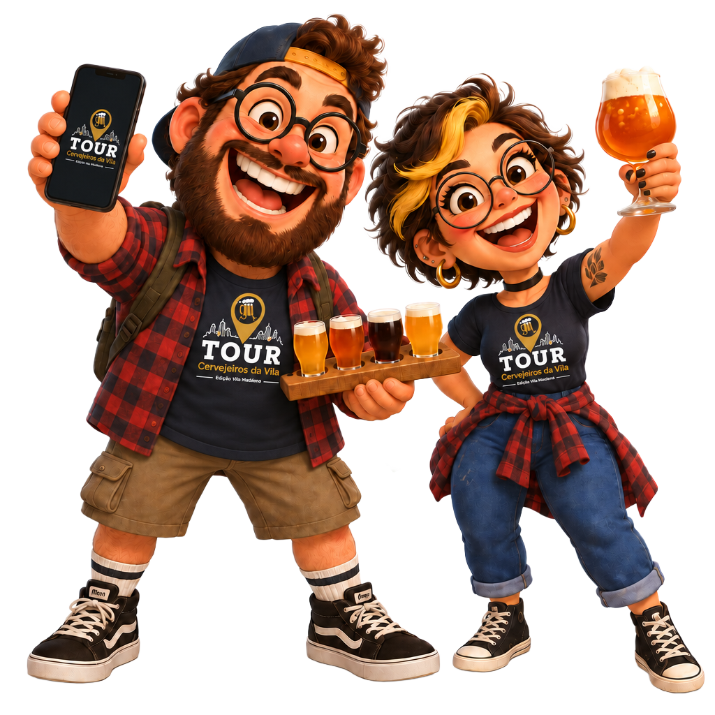 Mascotes do Tour Cervejeiros da Vila